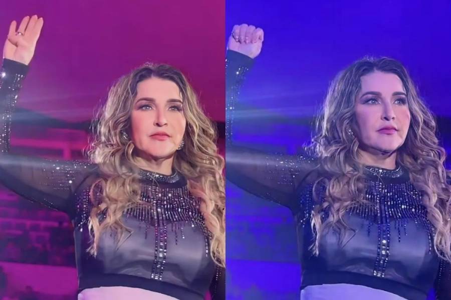Alicia Villarreal genera preocupaci&oacute;n tras hacer se&ntilde;al de auxilio en concierto