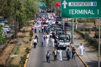 Manifestantes del sector salud liberan Circuito Interior tras bloqueo