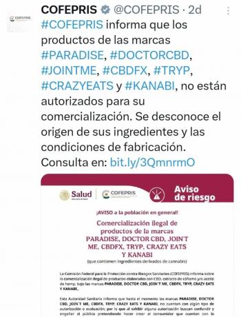 Presidenta señala que no se investiga en especial a la empresa cannábica de Vicente Fox, pero se busca regular uso de CBD