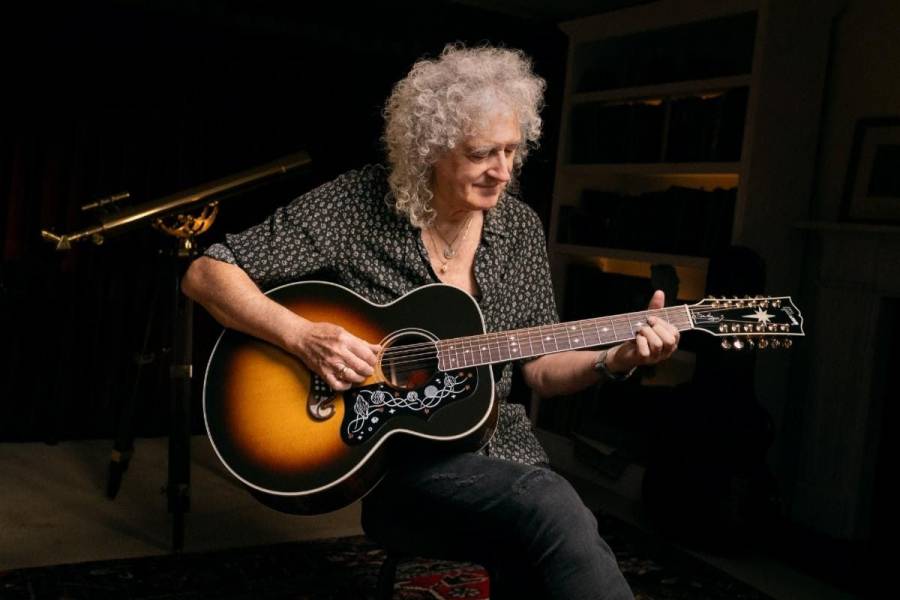Gibson se asocia con Brian May para lanzar la guitarra SJ-200 de 12 cuerdas