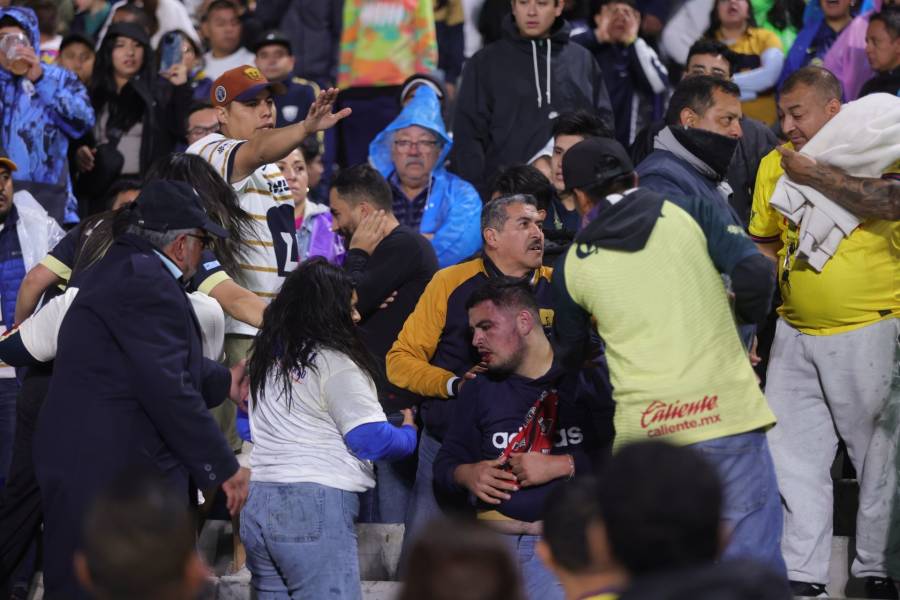 Ocho detenidos tras trifulcas en el Pumas vs América