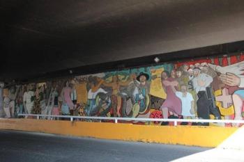 El mural m&aacute;s grande del mundo en esculto-esgrafiado se inaugura en &Aacute;lvaro Obreg&oacute;n