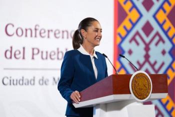 En abril estar&iacute;a listo primer libro de la presidenta, revela la propia Sheinbaum