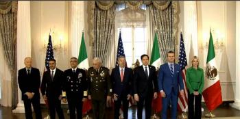 Delegaci&oacute;n mexicana se re&uacute;ne con Secretario de Estado de EU en Washington; 