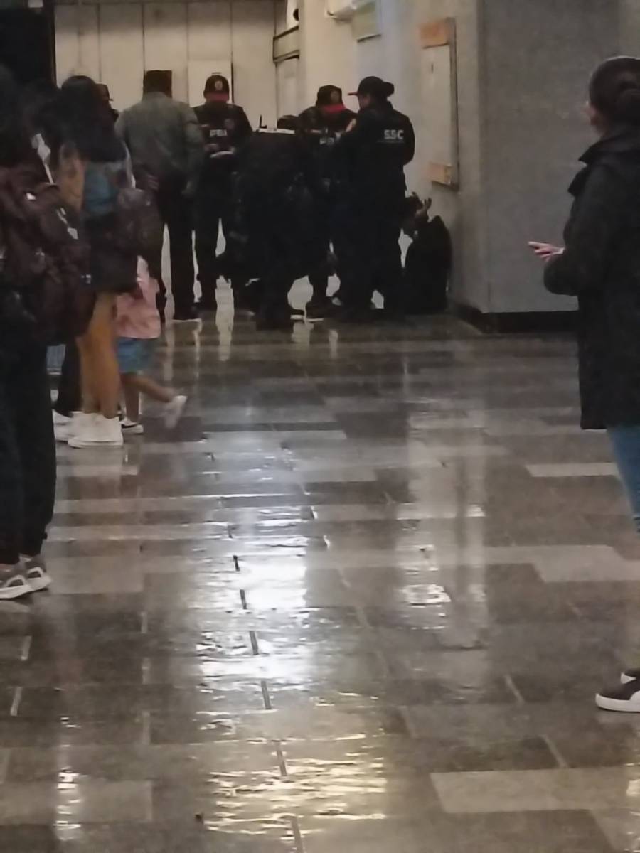 Hombre sufre quemaduras por electrocución tras caer a vías del Metro en Niños Héroes