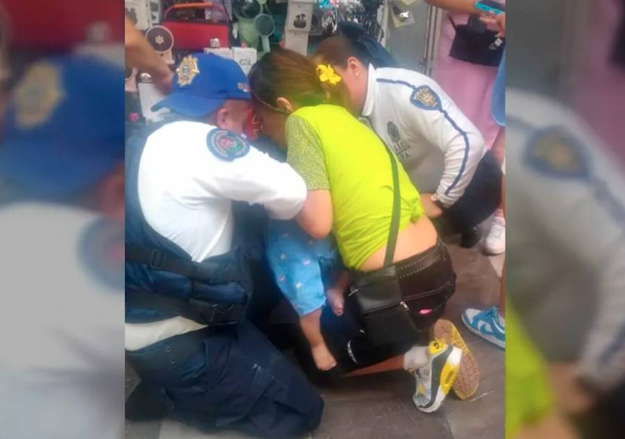 Policías del Metro salvan a bebé que dejó de respirar en Cuatro Caminos