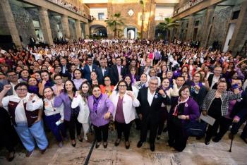 SNTE se une a la promoci&oacute;n de los derechos de las mujeres en M&eacute;xico