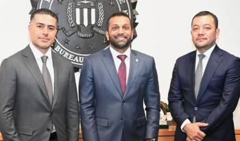 Garc&iacute;a Harfuch se re&uacute;ne con el director del FBI para fortalecer cooperaci&oacute;n en seguridad