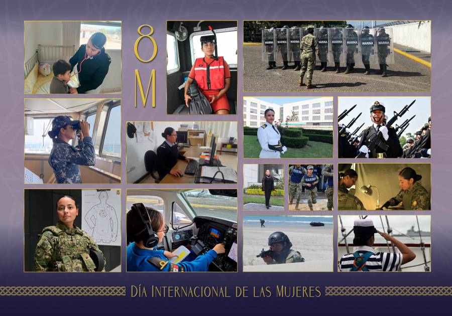 Secretario de Marina destaca el liderazgo de las mujeres en el 8M