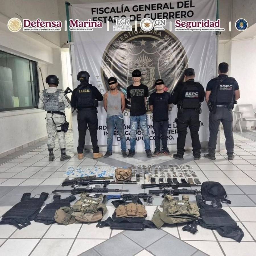 Detienen en Acapulco a tres miembros del cártel 'Los Rusos' implicados en homicidio múltiple