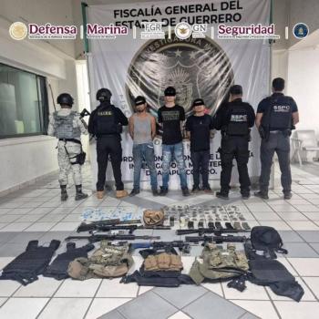 Detienen en Acapulco a tres miembros del c&aacute;rtel 'Los Rusos' implicados en homicidio m&uacute;ltiple