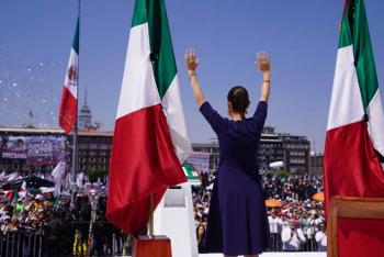 Mandataria dice que pondr&iacute;a hasta su vida, de ser necesario, por M&eacute;xico