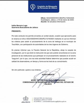 Guerreros Buscadores denuncia exclusi&oacute;n de investigaciones en el rancho Izaguirre