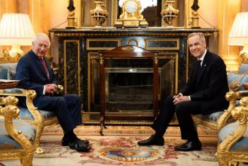 El rey Carlos III recibi&oacute; al nuevo primer ministro canadiense, Mark Carney