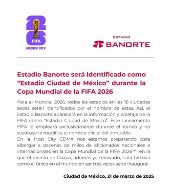Estadio Azteca será reconocido como 