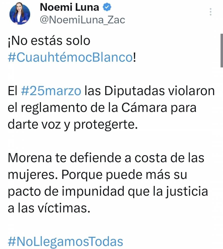 Acción Nacional presentará reclamo por violación al Reglamento de Sesión por Cuauhtémoc Blanco