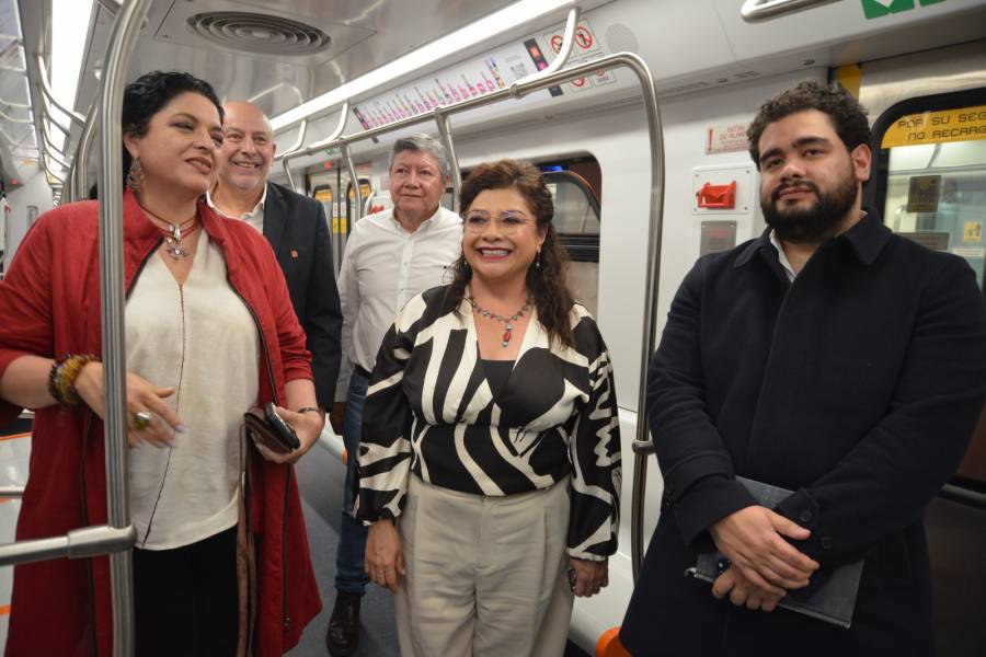 Concluye al 100% la renovación del tramo Cuauhtémoc-Chapultepec de la Línea 1 del Metro: Clara Brugada