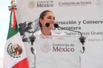 Claudia Sheinbaum habla de elecci&oacute;n judicial pese a prohibici&oacute;n del INE; 