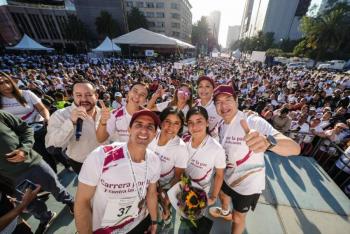 M&aacute;s de 10 mil personas participaron en la Carrera por la Paz y contra las Adicciones: Mario Delgado