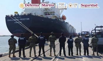 Decomisan buque con 10 millones de litros de di&eacute;sel en Tamaulipas