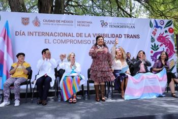 Clara Brugada reafirma compromiso contra la discriminaci&oacute;n en el D&iacute;a Internacional de la Visibilidad Trans