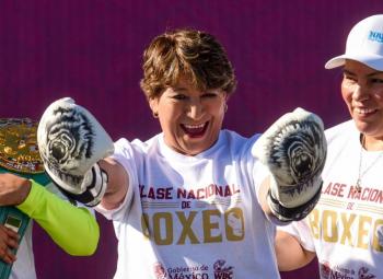 R&eacute;cord en el Estado de M&eacute;xico: M&aacute;s de 50 mil perdonas participan en la Clase Nacional de Boxeo encabezada por Delfina G&oacute;mez