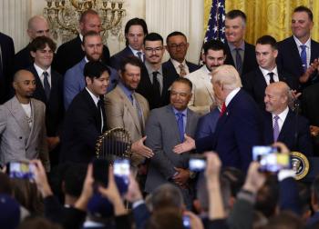 Trump recibi&oacute; a los Dodgers en la Casa Blanca tras su t&iacute;tulo en la Serie Mundial 2024