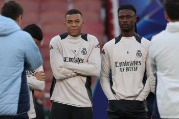 El portero del Real Madrid Courtois, en condiciones para enfrentarse al Arsenal en Champions League