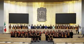 Reconocen en Congreso del Estado esfuerzo y dedicaci&oacute;n de Marching Bands