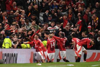 Europa League: Manchester United remonta ante el Lyon en el último suspiro
