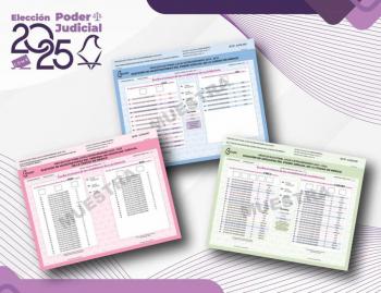 Ciudadanía capitalina votará con tres boletas de colores en la elección del Poder Judicial