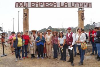Clara Brugada inicia construcción de la Utopía del Maíz en Topilejo, Tlalpan