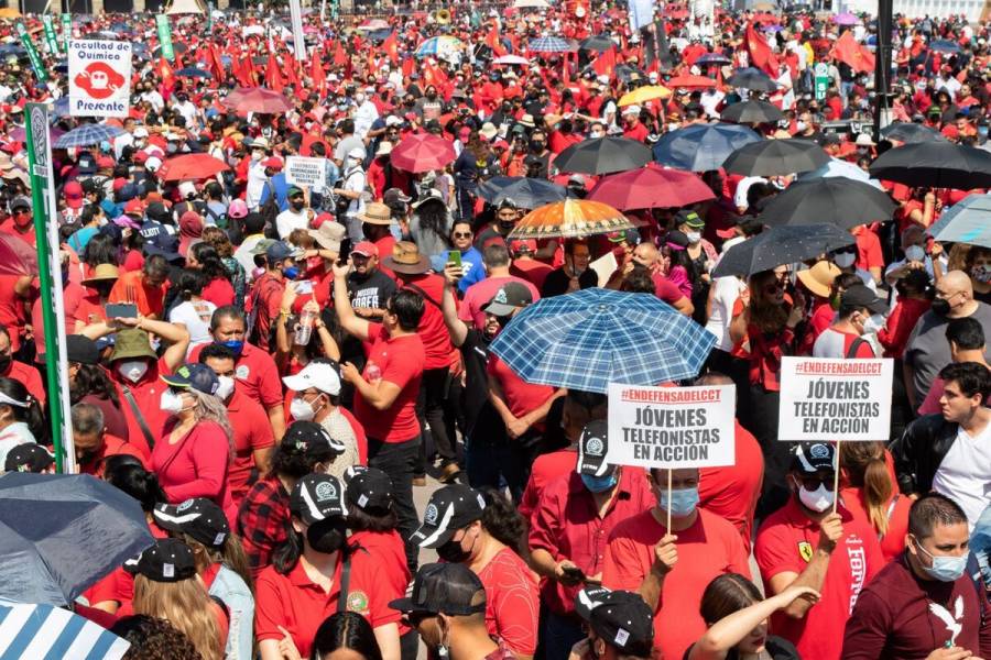 Sindicatos exigen reducir jornada laboral y eliminar impuestos a prestaciones este 1° de mayo