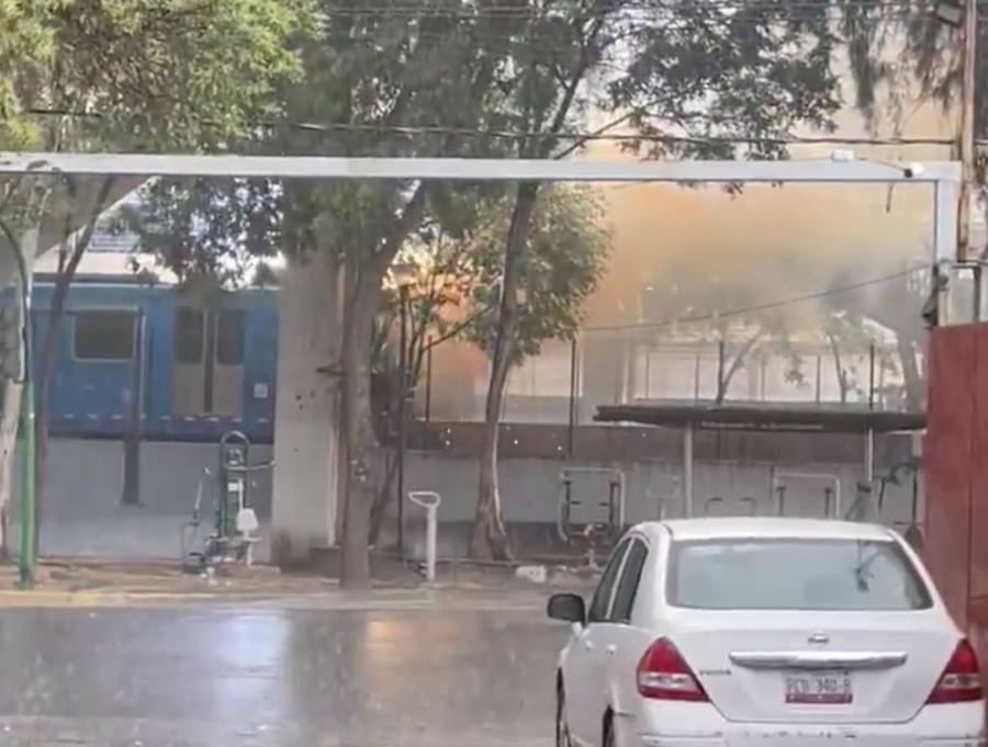 Incendio en el Tren Ligero de CDMX provoca suspensión del servicio hacia Xochimilco