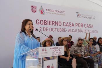 Clara Brugada anuncia transformación urbana en la colonia Campamento 2 de Octubre en Iztacalco