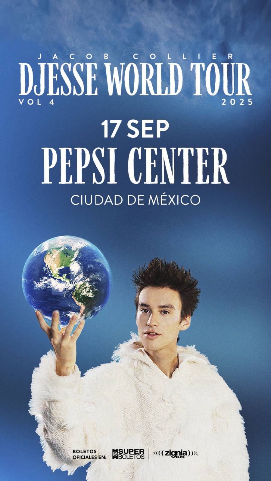 JACOB COLLIER en el PEPSI CENTER 17 DE SEPTIEMBRE, 21:00 HORAS