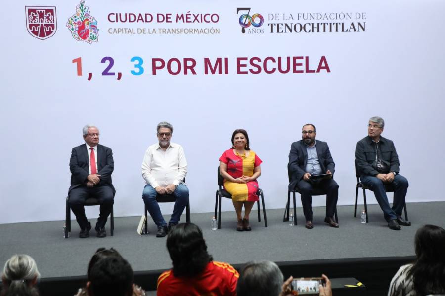 CDMX invertirá 968 mdp en el programa “1, 2, 3 por mi escuela” para rehabilitar 464 planteles en 2025 