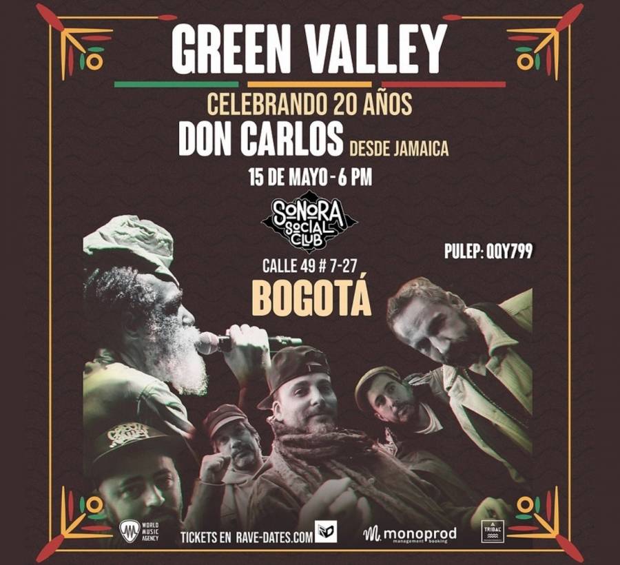 Green Valley y Don Carlos llegan a Colombia en un tour histórico por Latinoamérica