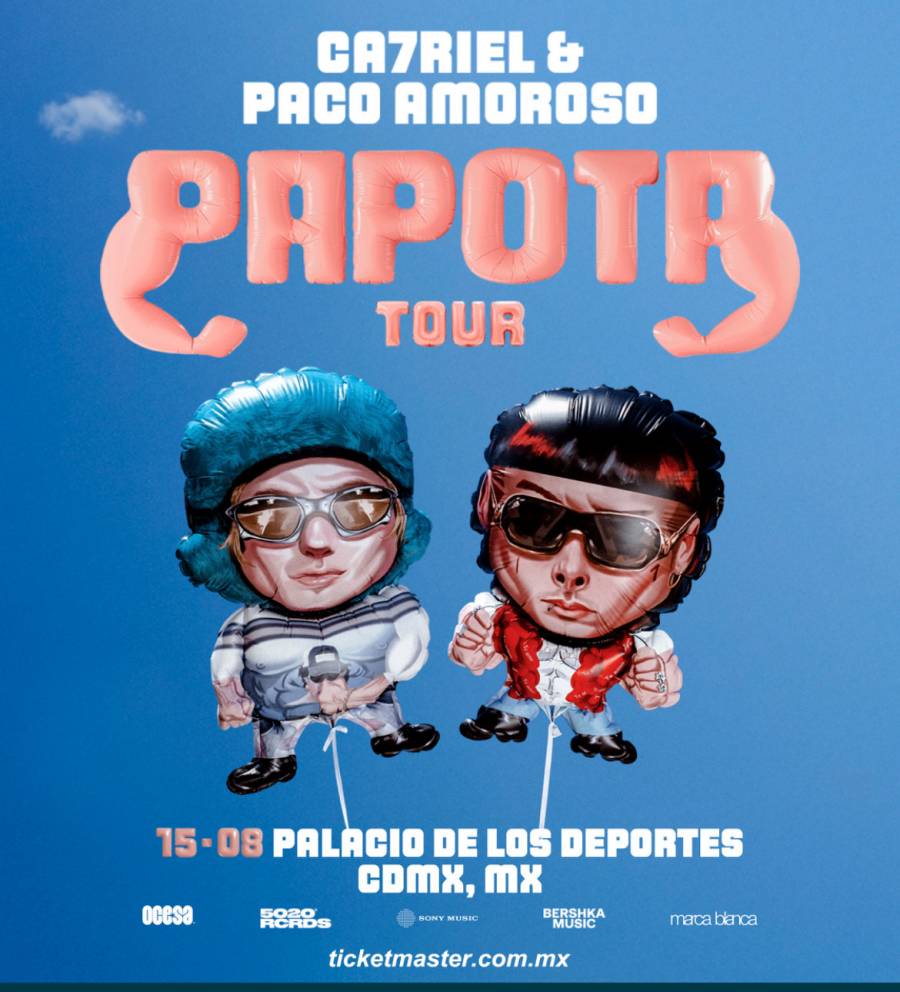 Ca7riel y Paco Amoroso, el dúo argentino que desafía los generos, tendrá nuevo show en la CDMX