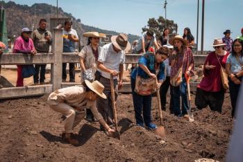 Gaby Osorio inicia construcción de la Utopía del Maíz en Topilejo, primer complejo de bienestar en Tlalpan