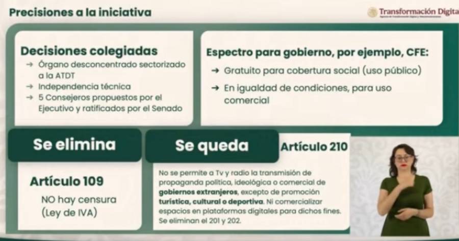 Presenta Gobierno federal nueva Ley de Telecomunicaciones y Radiodifusión para cerrar brecha digital