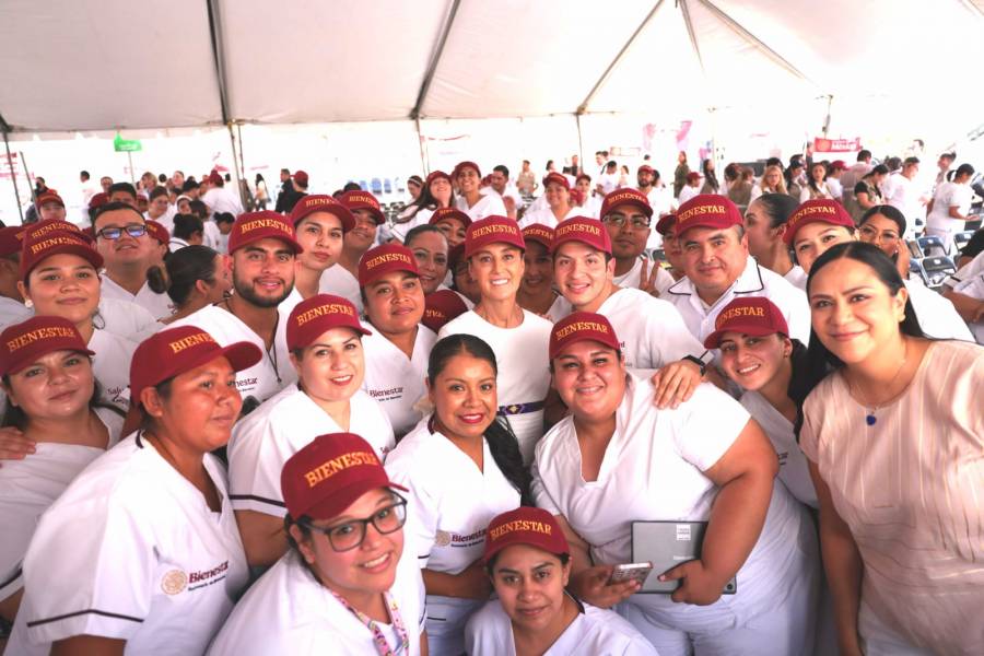 Claudia Sheinbaum destaca labor del personal de enfermería del programa Salud Casa por Casa en Baja California Sur