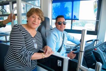 Inicia operaciones el Trolebús Chalco; Gobernadora Delfina Gómez acompaña a usuarios en primer recorrido