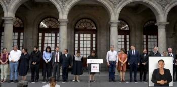 Brugada asegura que continuará la lucha contra rl crimen y la transformación de la capital ;Guarda un minuto de silencio por sus colaboradores asesinados