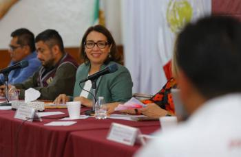 Azucena Cisneros pide nuevas presas de gavión en Sierra de Guadalupe para prevenir inundaciones en Ecatepec