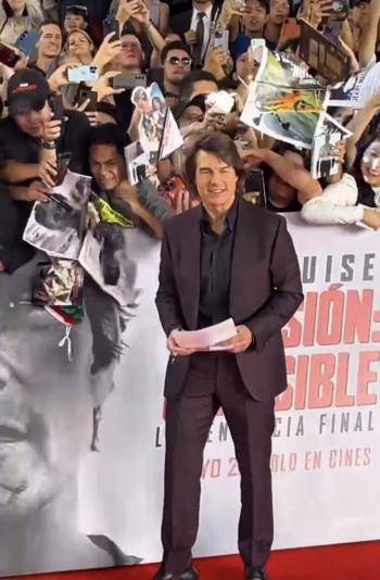Tom Cruise visita CDMX para presentar la última entrega de “Misión Imposible”