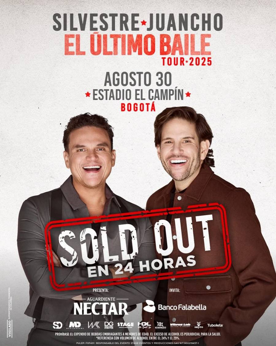Récord en Bogotá: Silvestre y Juancho llenan El Campín en 24 horas y expanden su tour