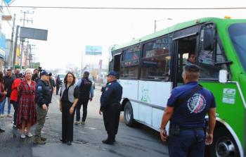 Refuerza Azucena Cisneros operativos en transporte público para combatir la inseguridad en Ecatepec
