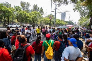 Bloqueos de la CNTE afectan vialidades en el Centro Histórico