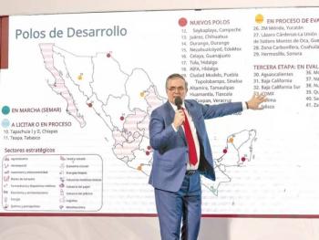 México impulsa desarrollo industrial con 14 nuevos Polos de Bienestar, anuncia Ebrard